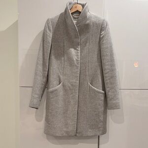 Wilfred Cocoon Coat - Heather Light Grey